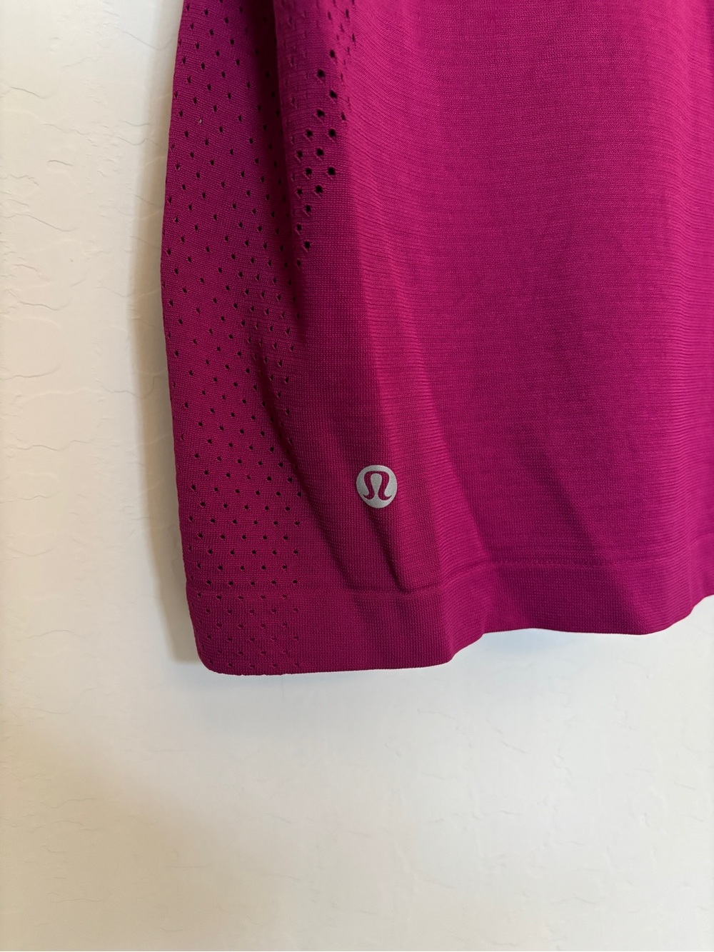 lululemon Fuchsia Performance Tank with Perforated Sides - Picture 4 of 4